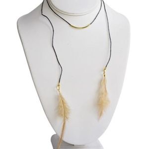Feather Loop Around Necklace